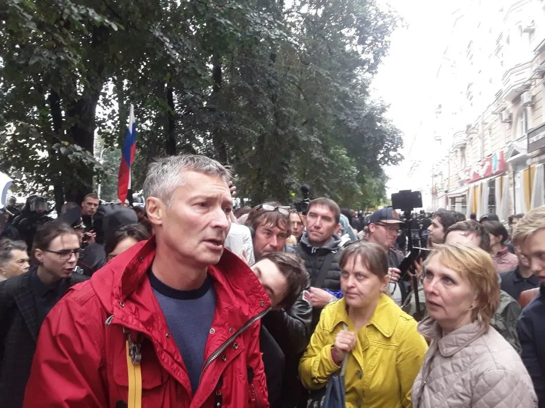 Евгений Ройзман на акции в Екатеринбурге. Фото: Иван Жилин / «Новая газета»