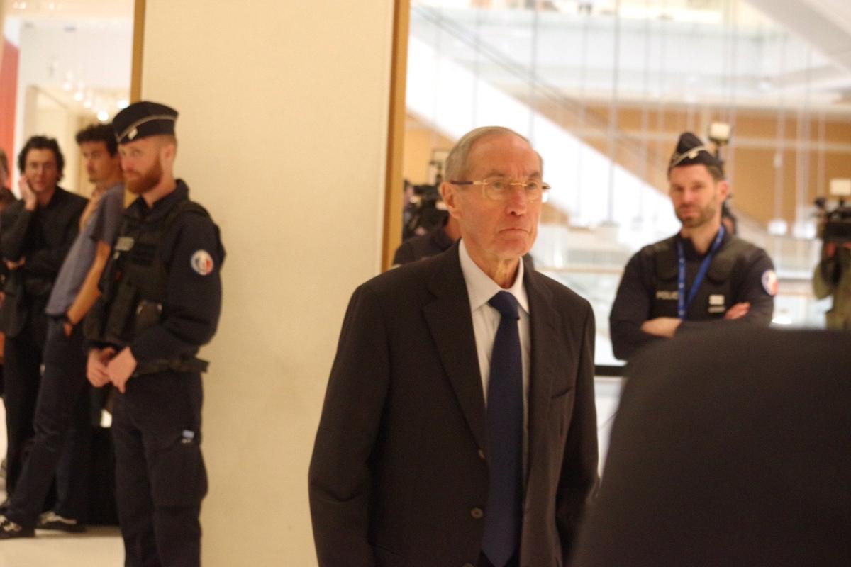 Экс-генсек Елисейского дворца и бывший министр внутренних дел Франции Клод Геан на суде по ливийскому делу. Фото: Юрий Сафронов / «Новая газета»