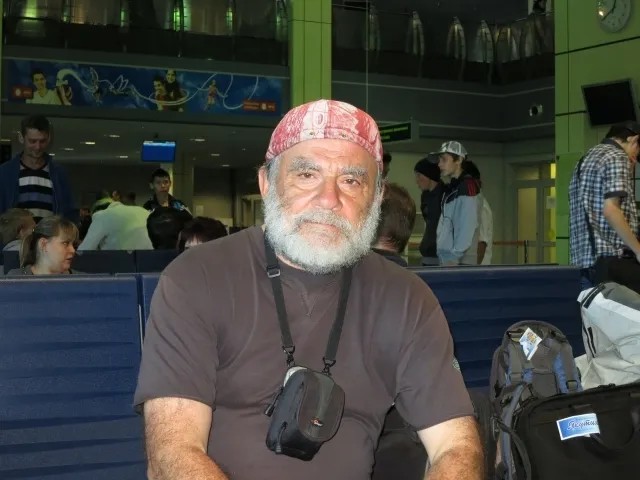 Игорь Дорогой в анадырском аэропорту, лето 2013. Фото из личного архива