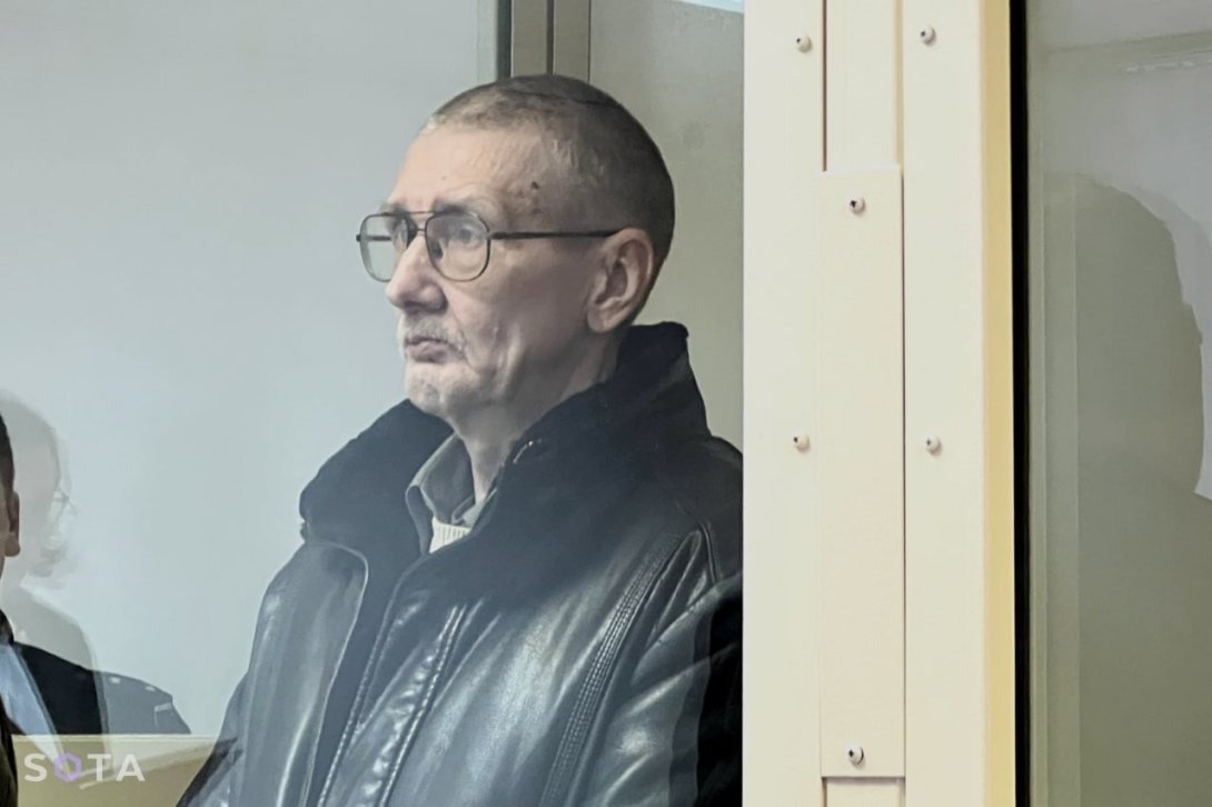 Кочегар Владимир Румянцев в суде. Кадр: SOTA*