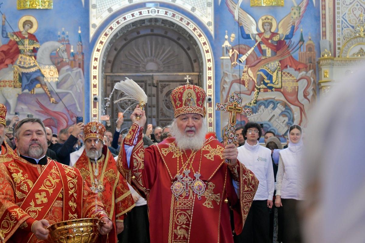 Патриарх Московский и всея Руси Кирилл. Фото: Юрий Ходзицкий / ТАСС