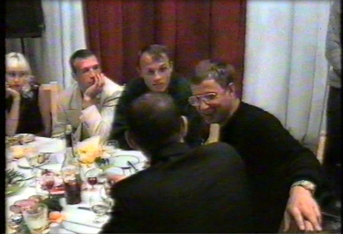 Справа налево В. Струганов, А. Живица, А. Яценко (Дюпре), спиной С. Исмайлов (Челентано). Скрин видео из архива Алексея Тарасова