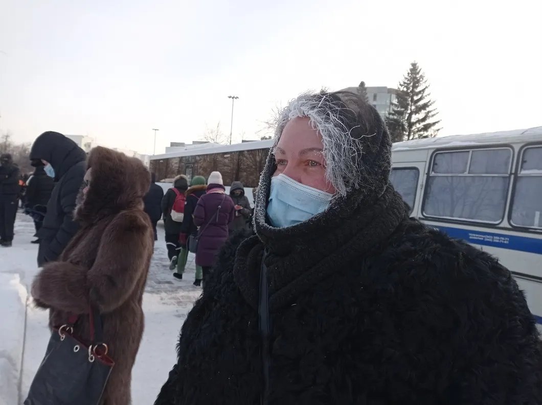 Участники акции протеста в Екатеринбурге. Фото: Изольда Дробина / «Новая газета»
