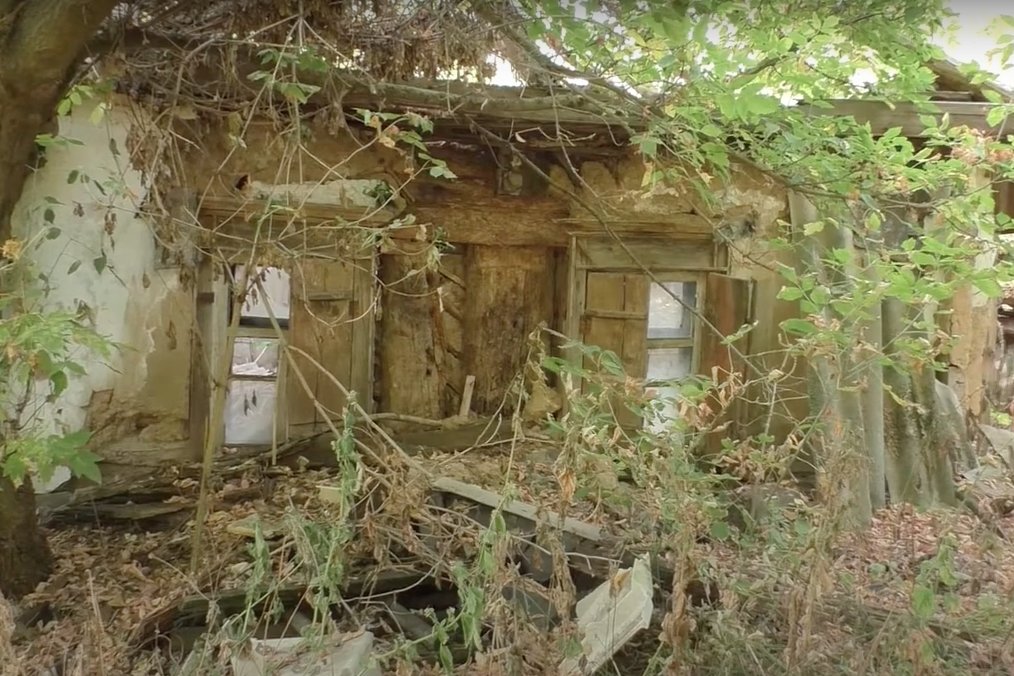 Ликвидированное село Закаблуковка. Скриншот с видео