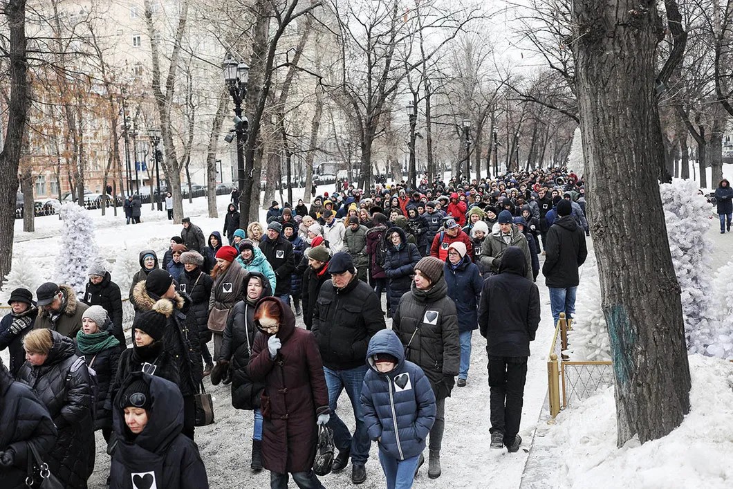 Участники марша на Тверском бульваре. Фото: Влад Докшин / «Новая газета»