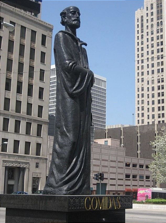 Памятник Комитасу в Детройте, скульптор Арто Чакмакчян. Фото: соцсети