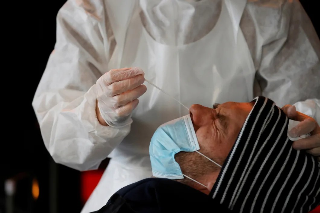 Тестирование на коронавирус, Лилль, Франция. Фото: Reuters