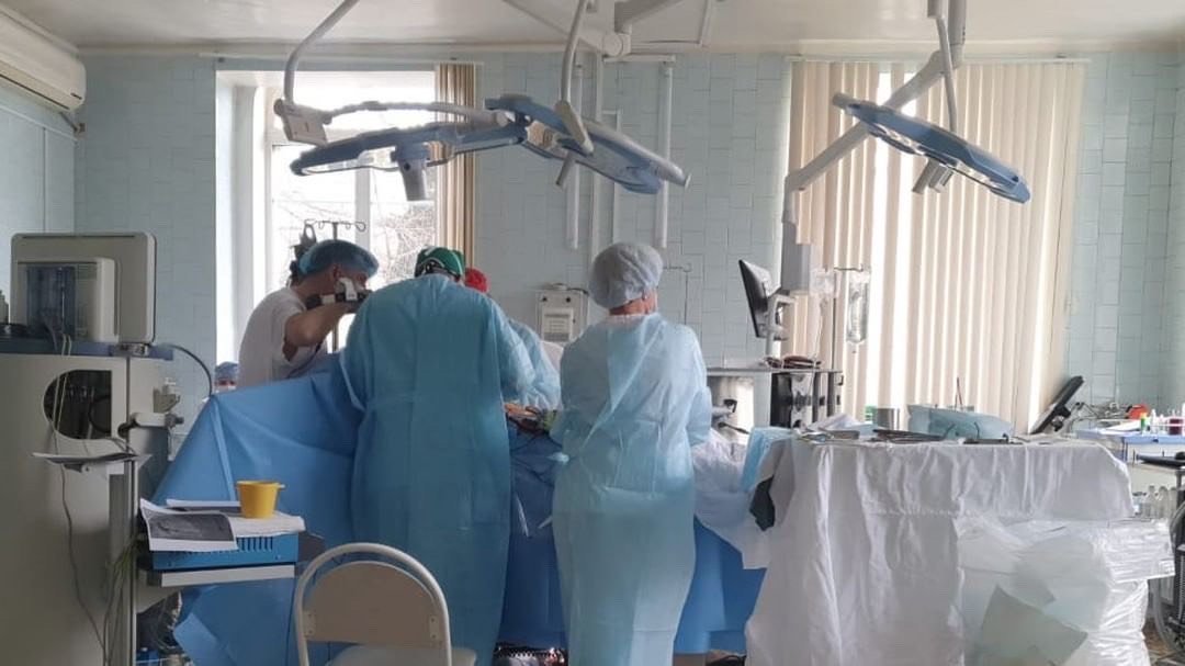 Операция во время пожара в кардиоцентре. Фото: instagram