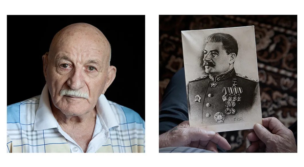 Фотография Сталина, купленная Бадаляном после освобождения из лагеря: «Я знаю очень много заключенных бывших, которые хотели собрать деньги и Сталину памятник поставить. Молодежь против, а старые заключенные хотят»… Фото: Анна Артемьева / «Новая газета»