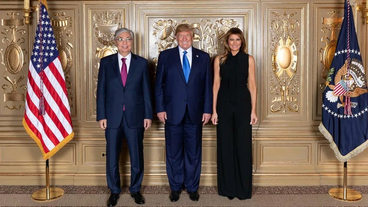 Касым-Жомарт Токаев, Дональд Трамп и Мелания Трамп. Фото: nur.kz
