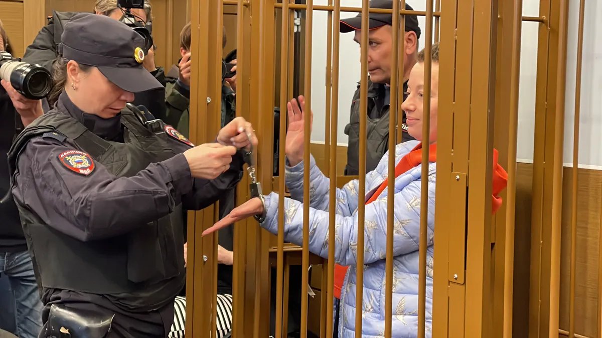 Евгения Беркович в суде. Фото: Василий Полонский / «Новая газета»