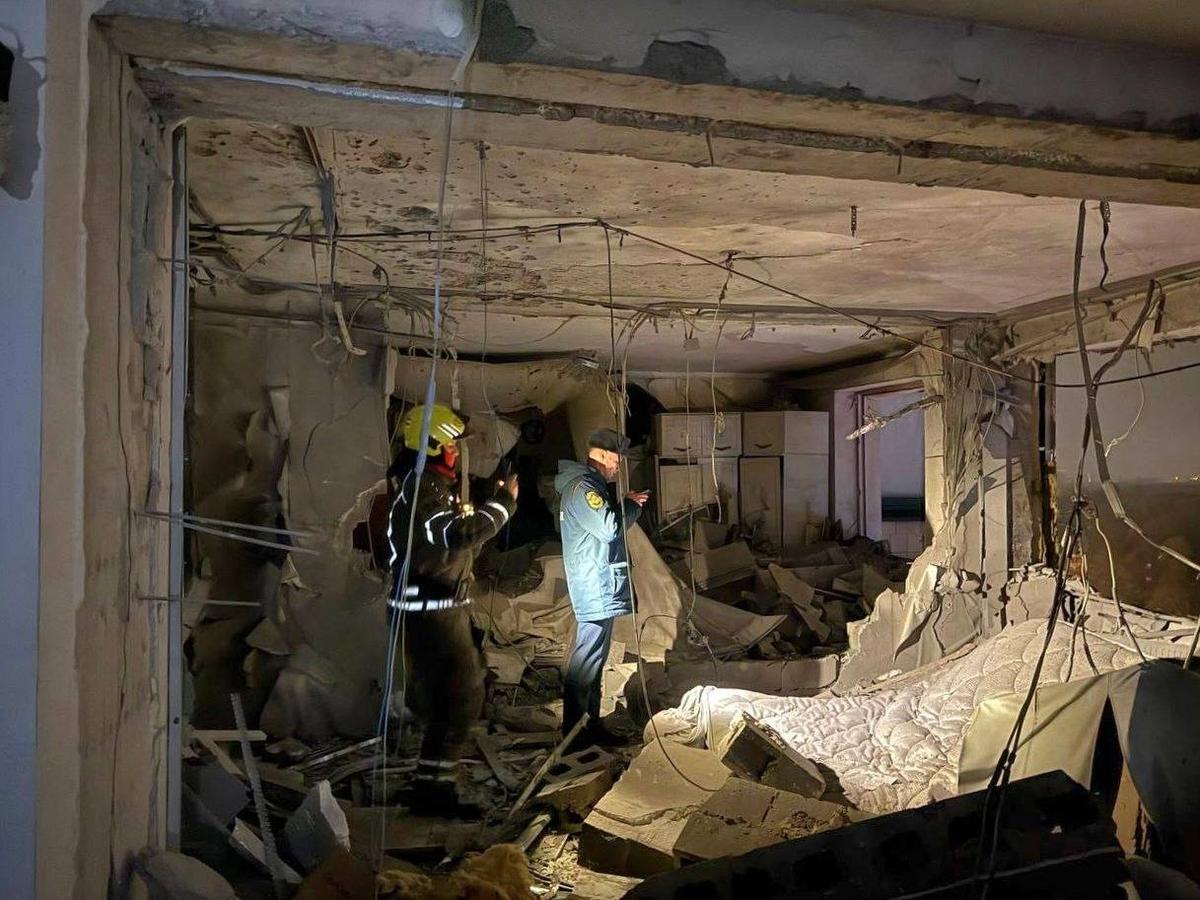 Последствия удара беспилотника. Фото: телеграм-канал губернатора Воробьева