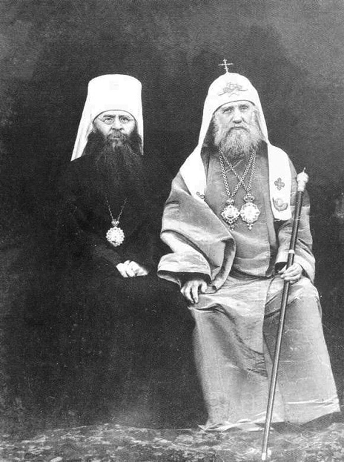 Митрополит Сергий и Святейший Патриарх Тихон, 1918 г. Фото: Википедия