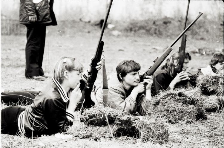 Зарница в Кежемской школе, 1987 год. Фото: Анатолий Привалихин