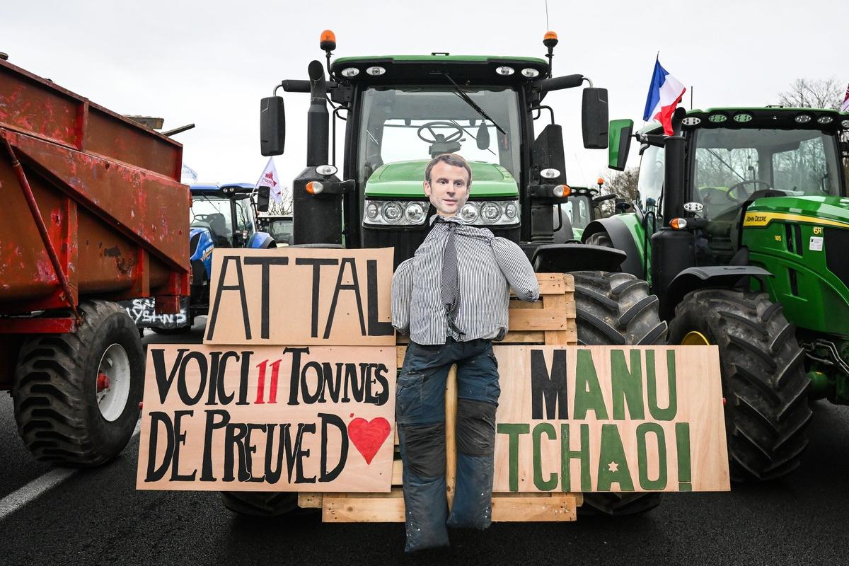 Фермерский протест во Франции. Фото: Zuma \ TASS