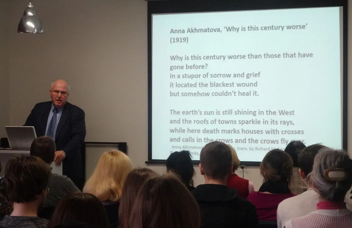 Лекция о творчестве Анны Ахматовой в Американском центре. Фото: Facebook