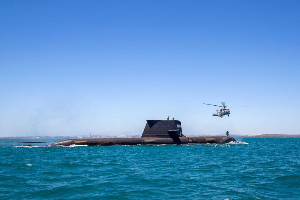 Подводная лодка ВМС Австралии. Фото: LSIS Richard Cordell/Australian Defence Force via Getty Images