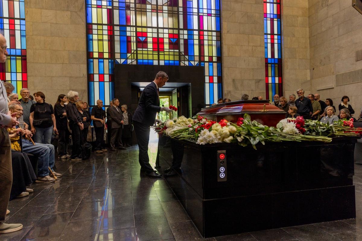 Прощание с Ниной Литвиновой. Фото: Александра Астахова