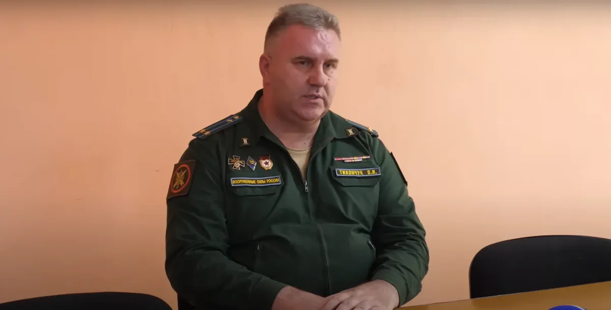 Назаровский военком Олег Тихончук. Скриншот видео «Пирамида ТВ»