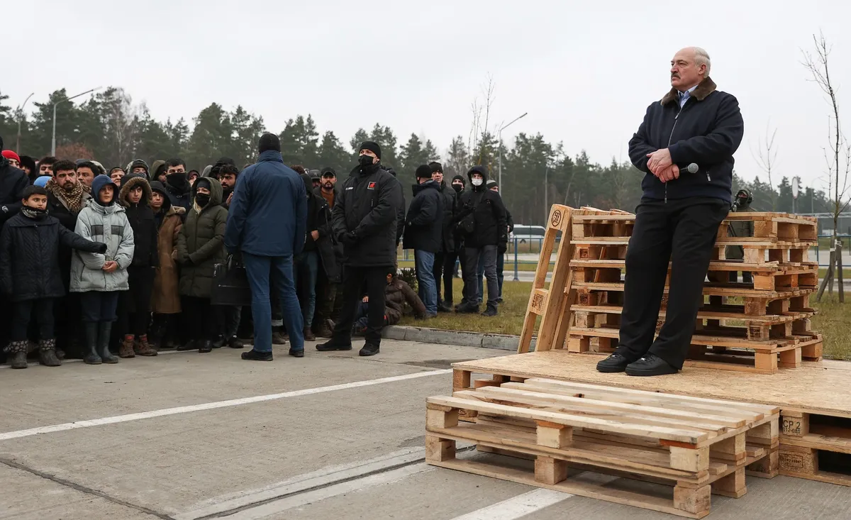 Выступление перед гастарбайтерами