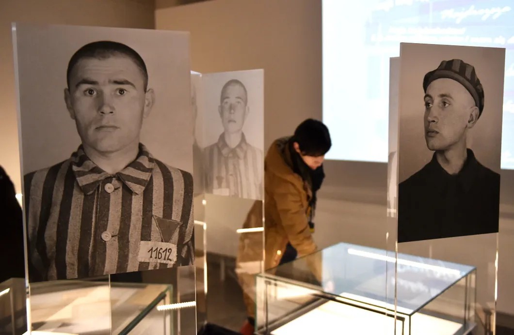 Выставка, посвященная 73-ой годовщине освобождения Аушвица-Биркенау в Освенциме, Польша. Фото: EPA