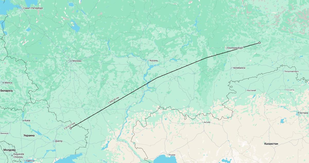 Тюмень — в 2000 км от линии фронта. Скриншот