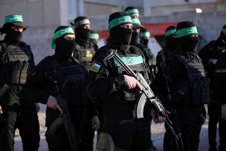 Участники военного крыла исламского движения ХАМАС. Фото: Mahmoud Ajjour Keystone Press Agency Global Look Press