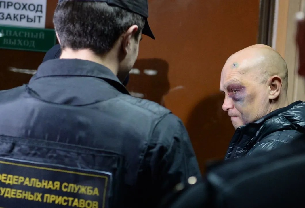 Адвокат Эдуард Буданцев в суде по делу о перестрелке у ресторана Elements. Фото: ТАСС