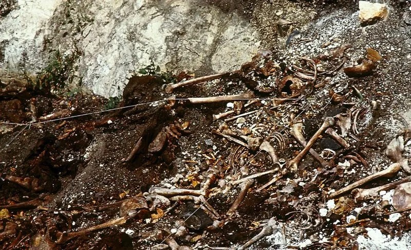 Раскопки на месте массового захоронения на «Золотой горе». Фото: Дмитрий Графов