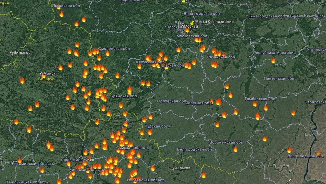 Карта пожаров. Термоточки. Термоточки МЧС. Термоточки Курганской области. Термоточки в Свердловской области.