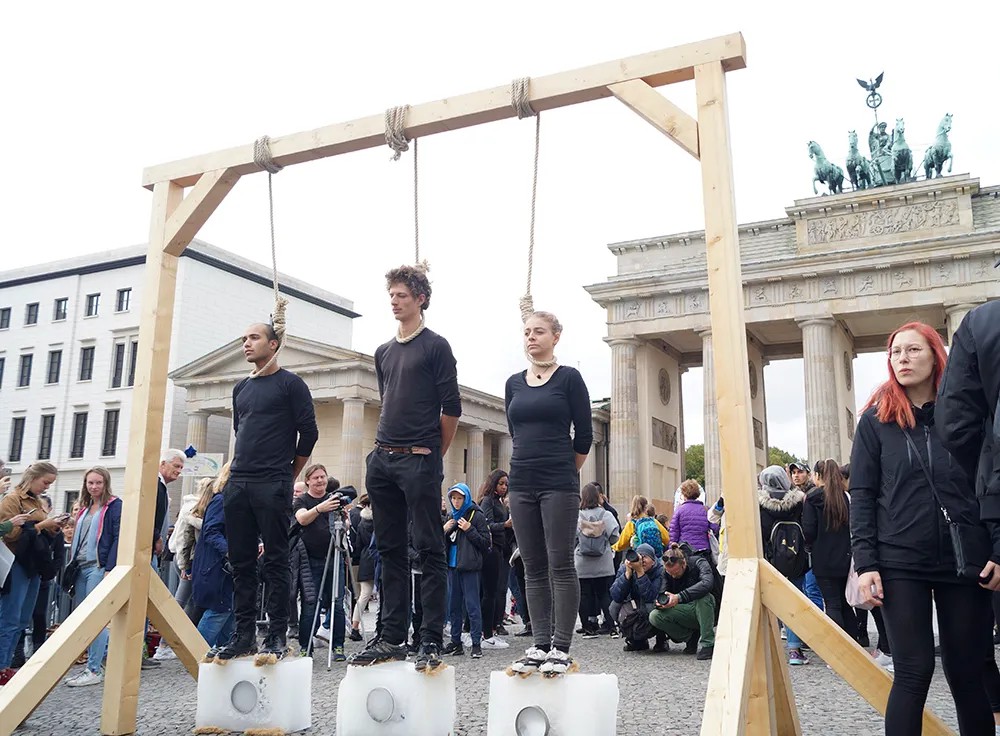 Акция протеста в Берлине. Фото: Александра Аманатеду, специально для «Новой»