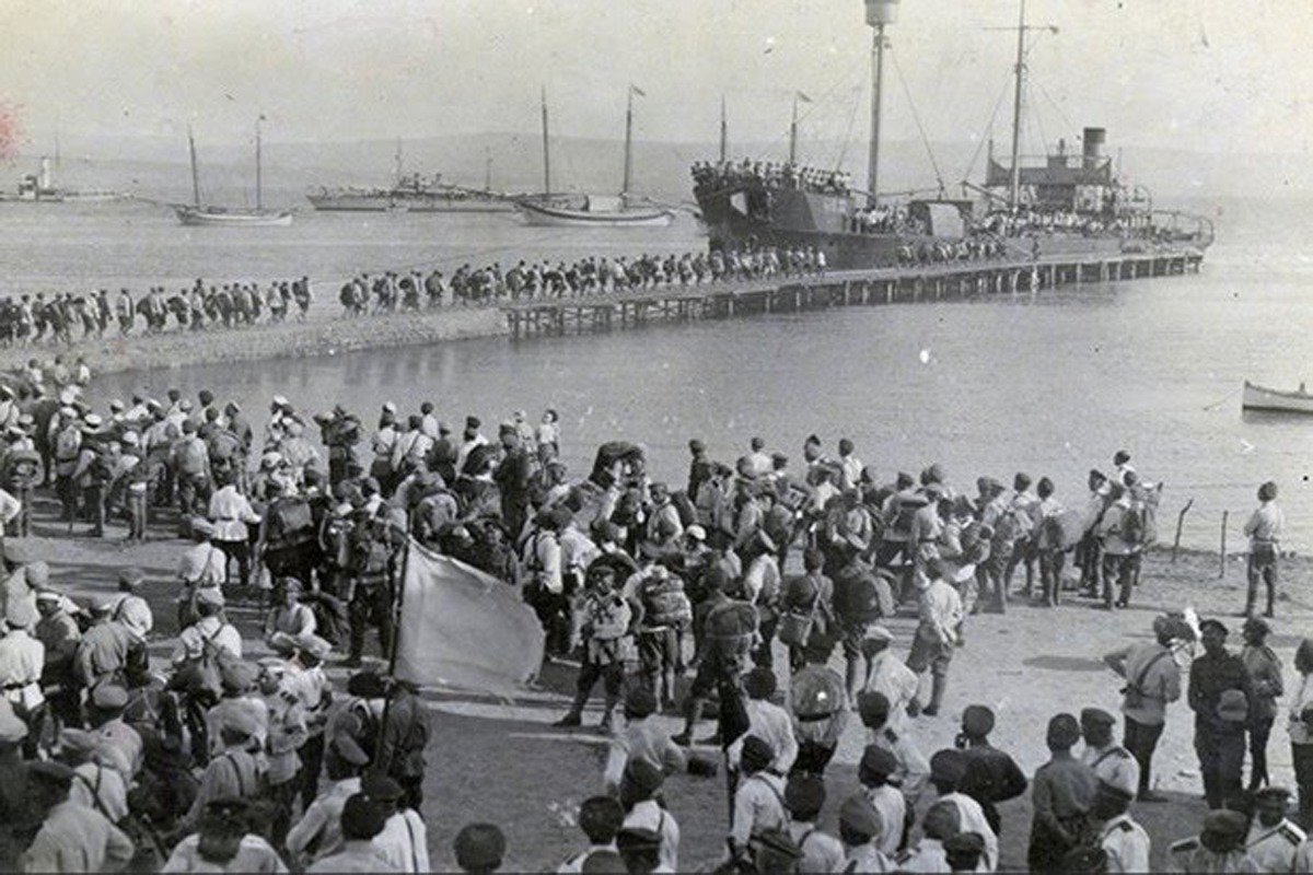Беженцы из Крыма, 1920 г. Фото: архив