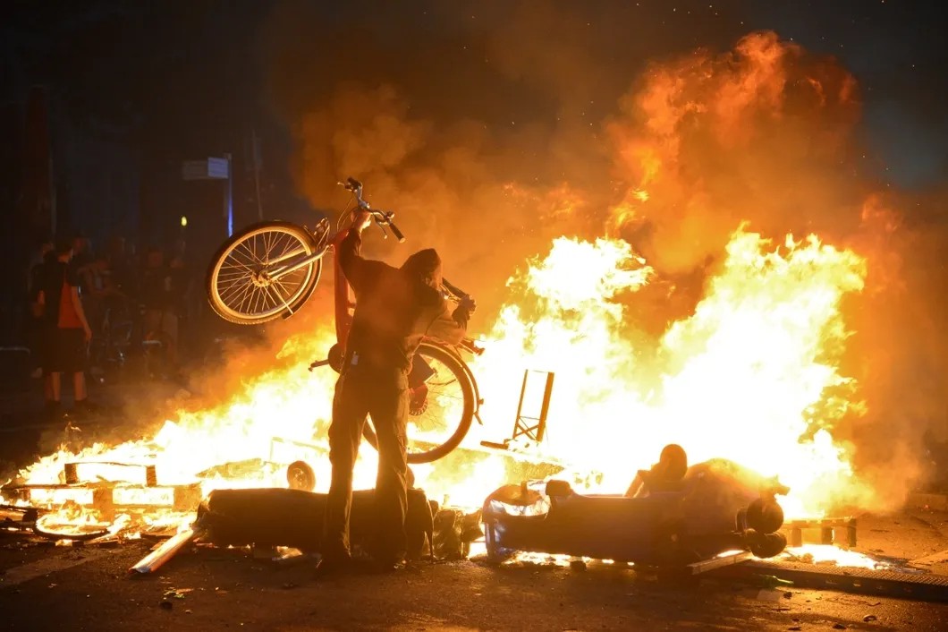 Беспорядки в Гамбурге во время саммита «двадцатки». Фото: РИА Новости