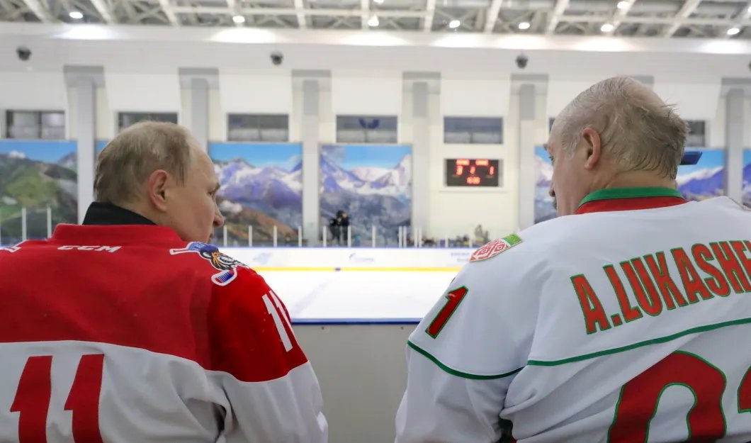 Путин и Лукашенко, февраль 2020. Фото: EPA