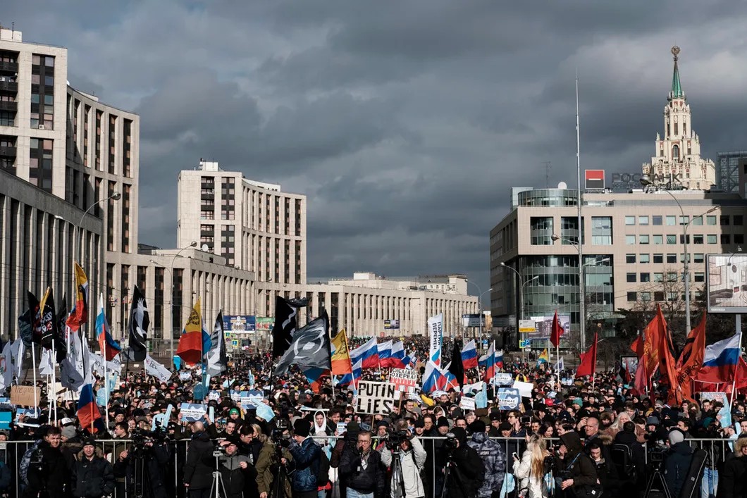 15-тысячный митинг против блокировок в интернете, Москва, март 2019 г. Фото: Антон Карлинер, специально для «Новой»