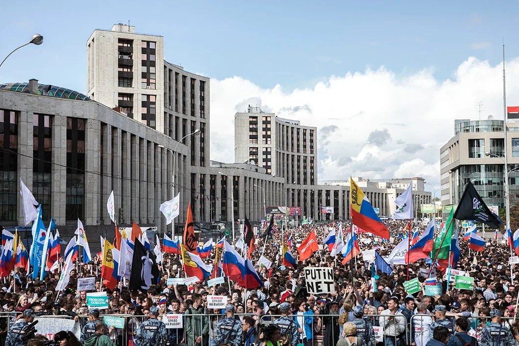По данным «Белого счетчика» в митинге поучаствовали 22 тыс. человек. Фото: Влад Докшин / «Новая газета»