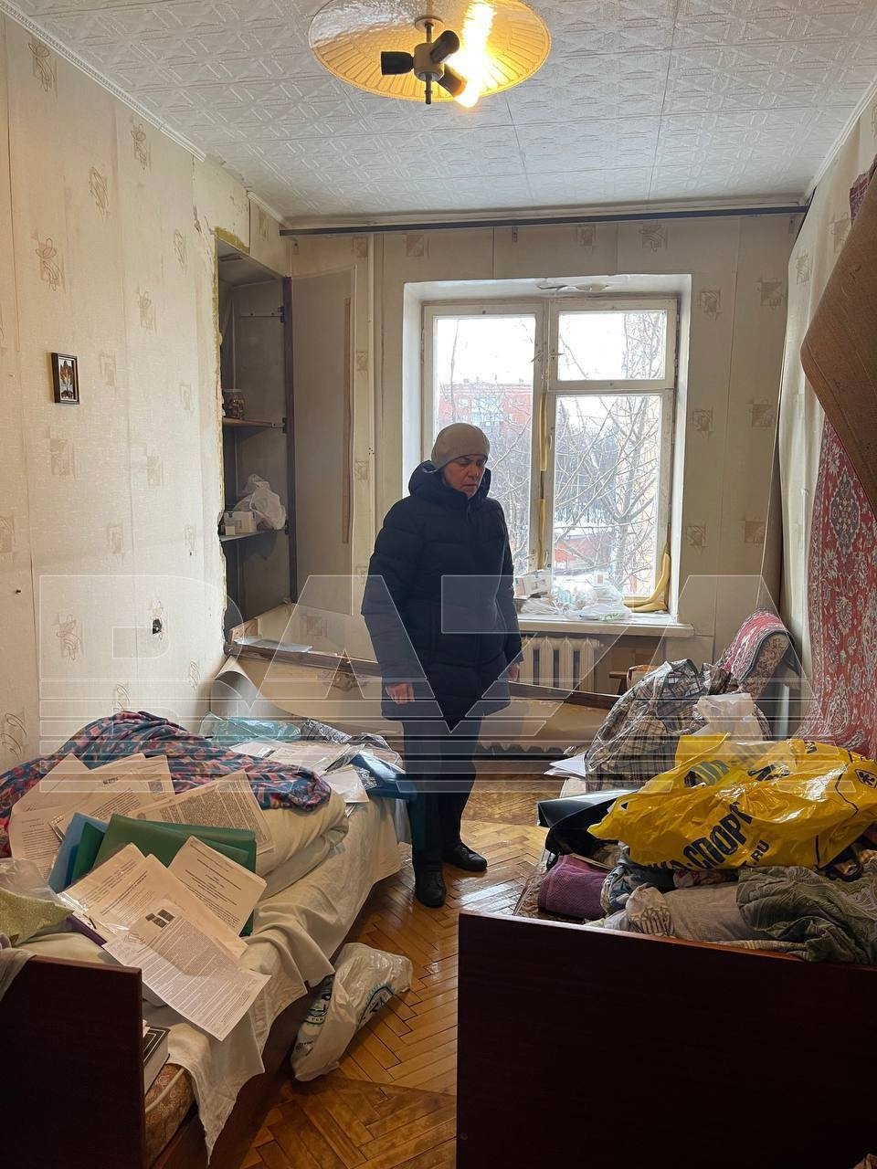 Квартира Буяновой после обыска. Фото: тг-канал Baza