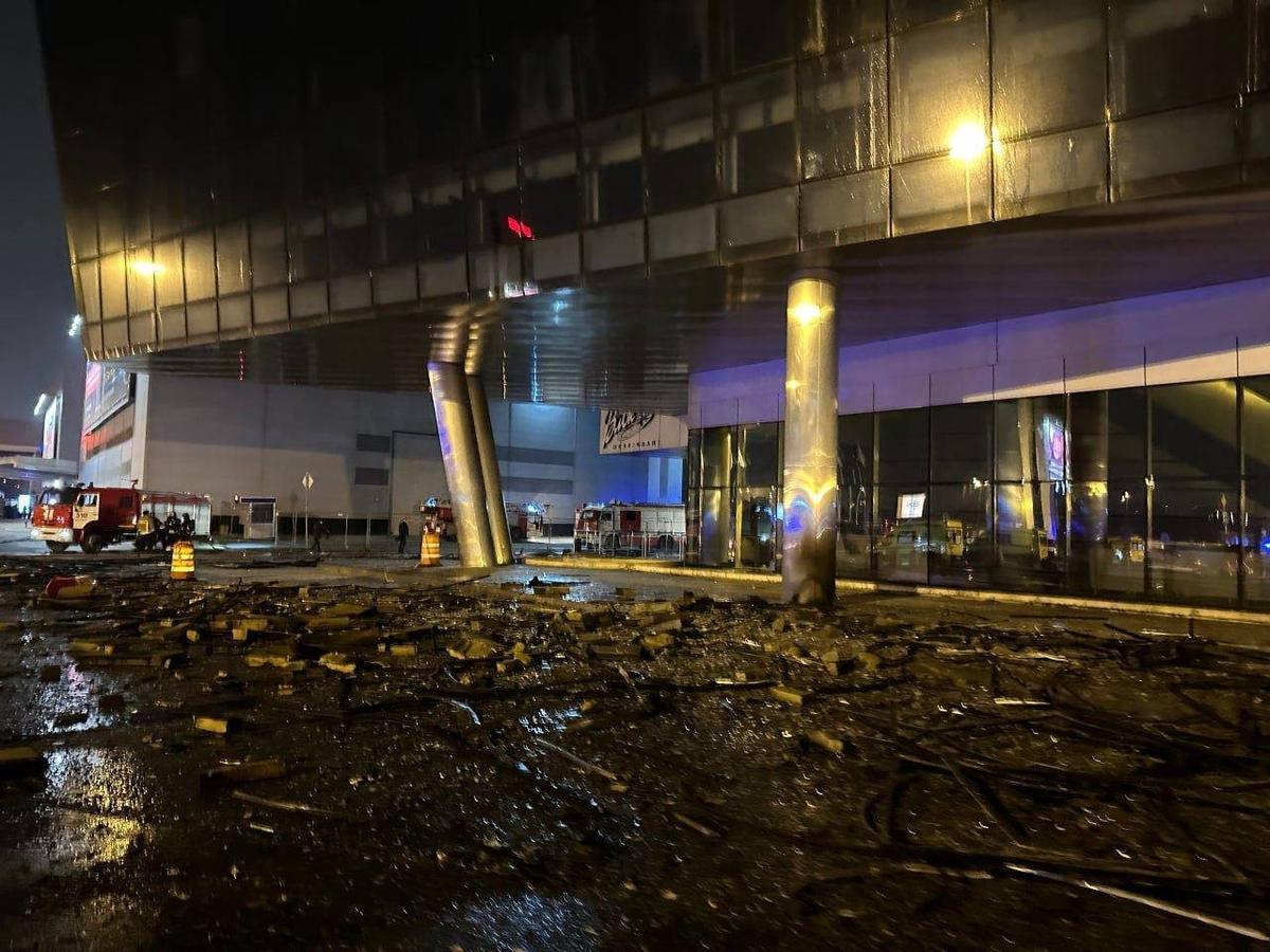 Место теракта после пожара. Фото: пресс-служба губернатора и правительства Подмосковья